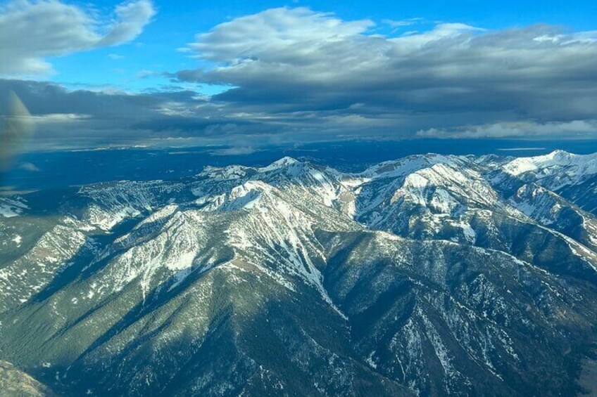 45 Minute Aerial Tour Over West Yellowstone's Rugged Mountains