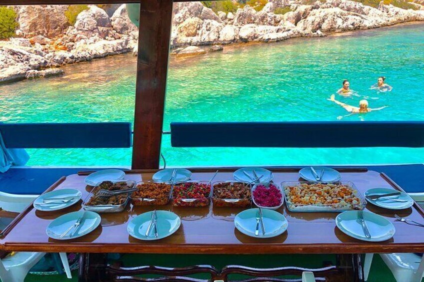 Sunken City Kekova Boat Tour Included Barbeque