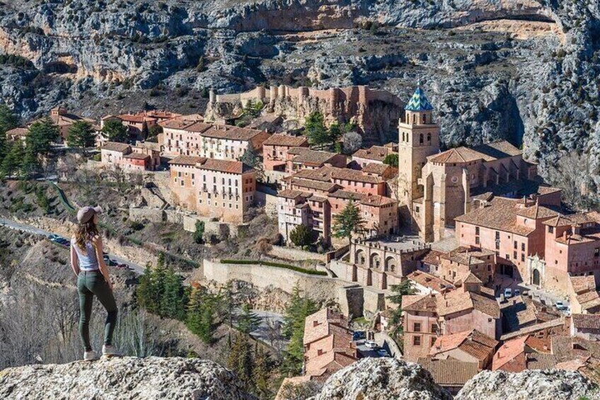 Magical view towards Albarracin