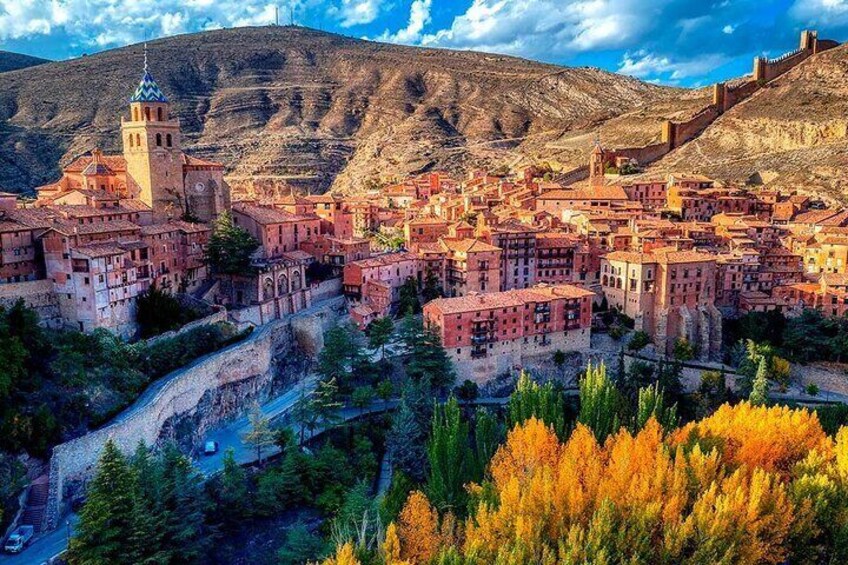 Magical view towards Albarracin