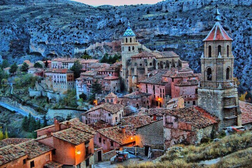 Magical view towards Albarracin