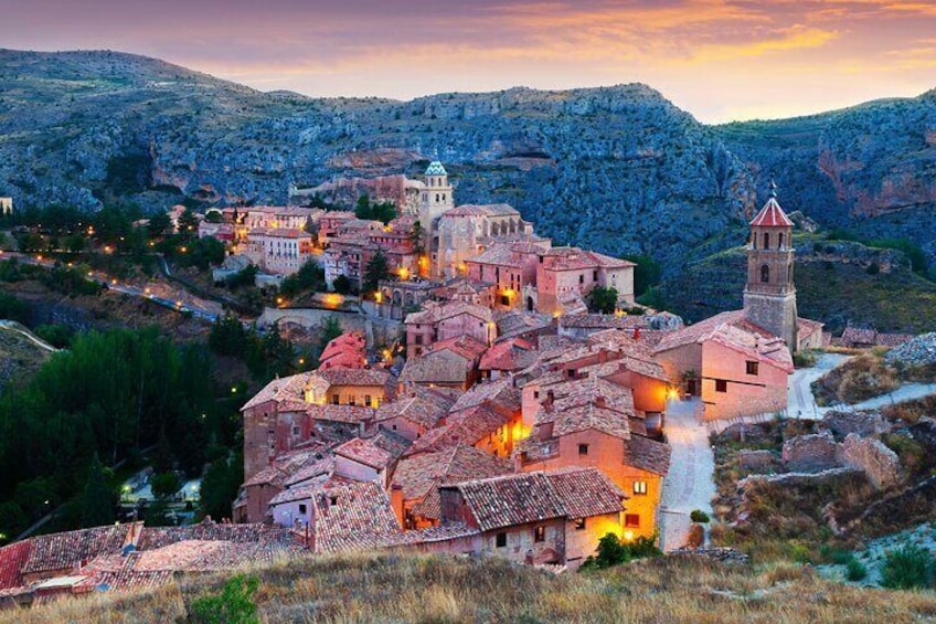 Magical view towards Albarracin