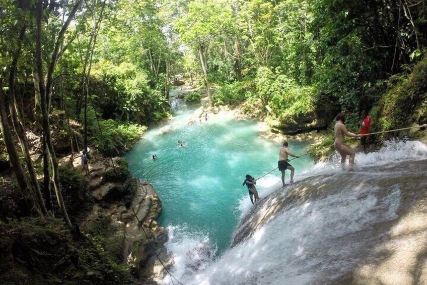 Green Grotto Cave and Blue Hole Private Day Tour