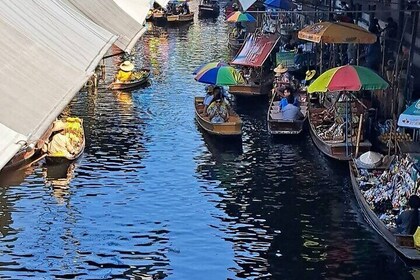 Authentic Floating Market, Train Market and Grand Palace