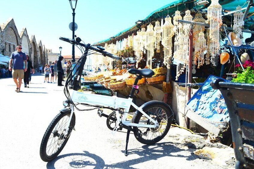 Chania E Bike Historical Tour with generous snack 