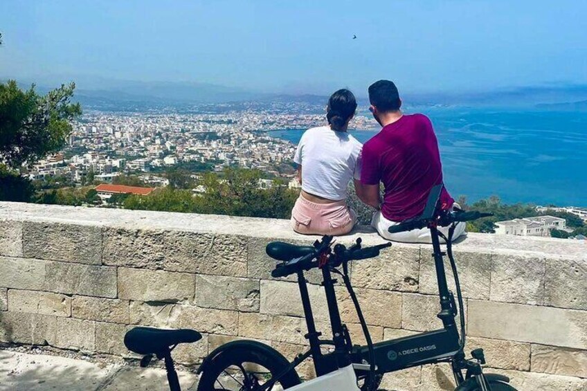 Chania E Bike Historical Tour with generous snack 