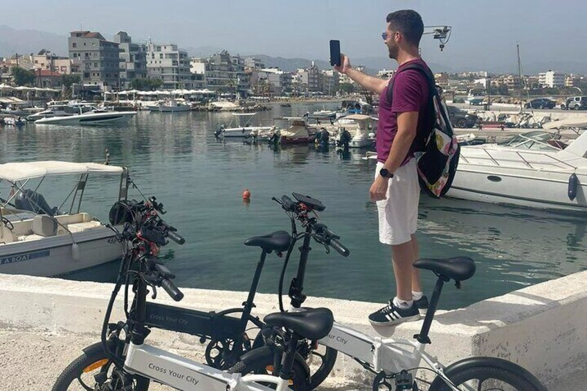 Chania E Bike Historical Tour with generous snack 