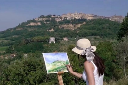 Private Watercolour Painting Experience in Montepulciano