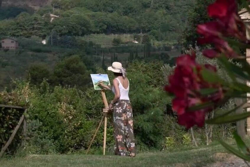 Private Watercolor Painting Experience in Montepulciano