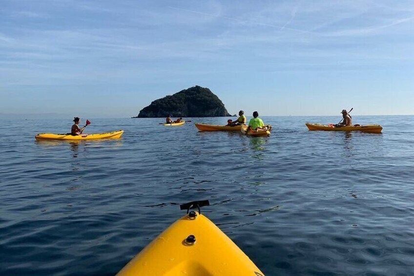 Kayak excursion to the island of Bergeggi