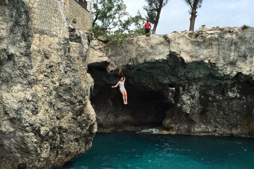 Cliff Diving at Ricks Cafe