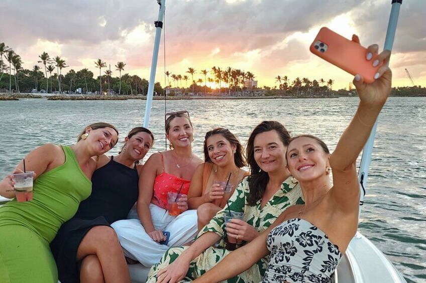 Sunsets on the water are something to smile about.