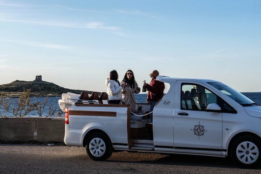 Palermo: Panoramic Mount Pellegrino in Cabriolet CruiserCar