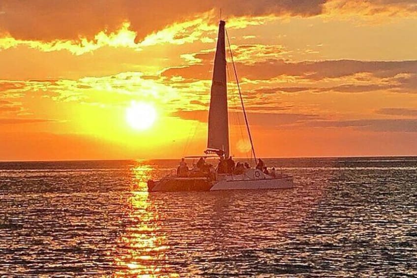 Mykonos Catamaran Sunset Semi private Cruise with transfer