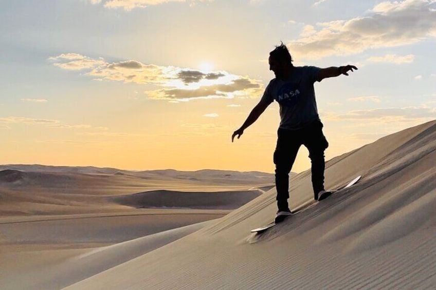 Sand boarding