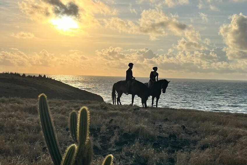 Watching the coastline wake up as the sun rises.