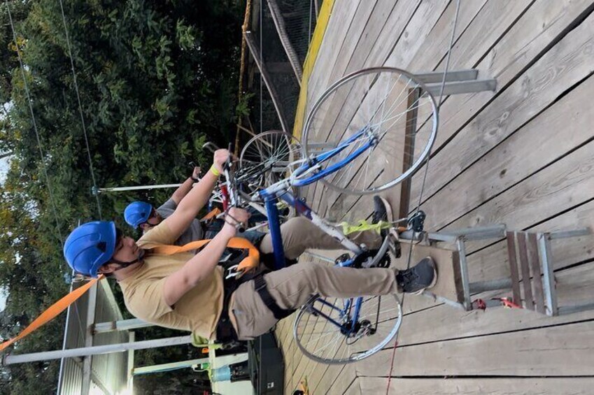 Café Albania Bicycle Zipline