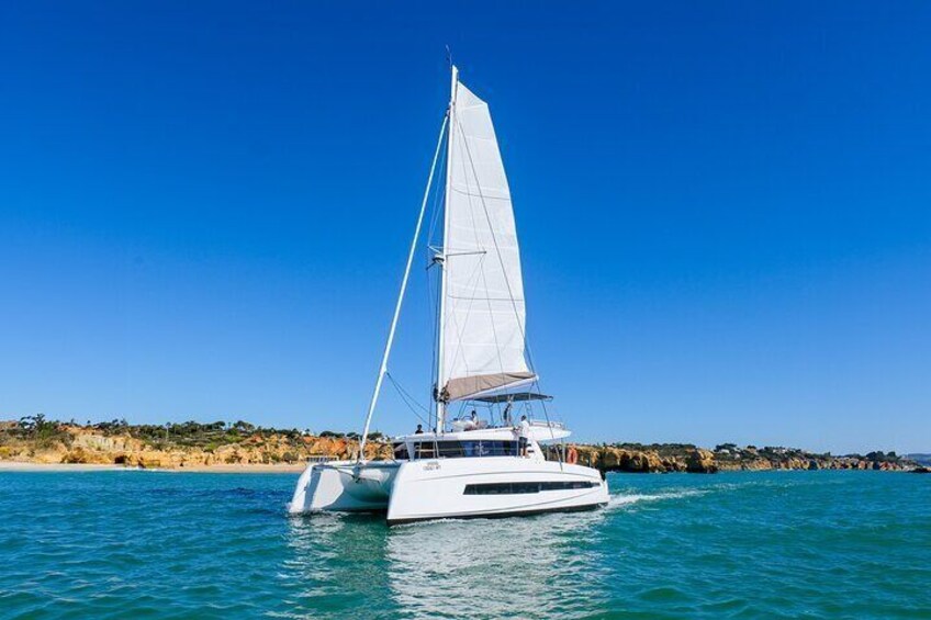 Algarve Half Day Private Catamaran Charter in Vilamoura