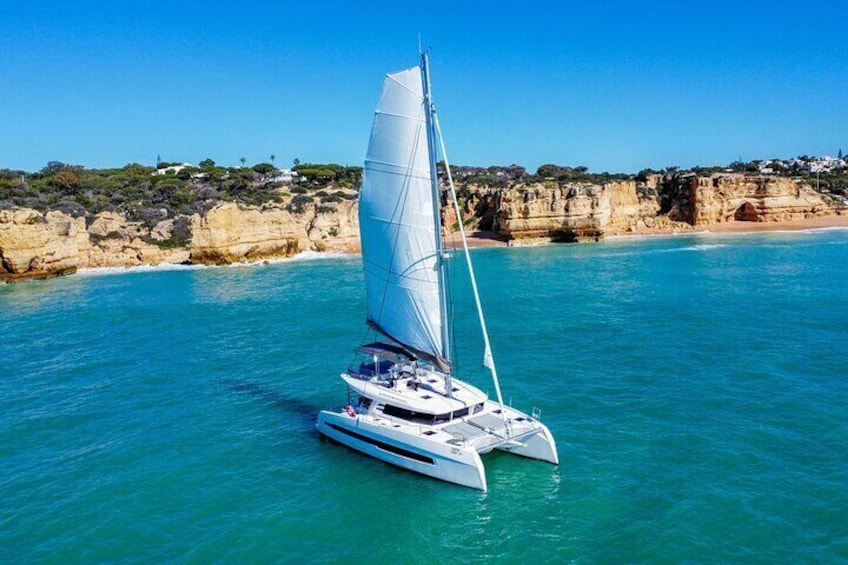 Algarve Half Day Private Catamaran Charter in Vilamoura