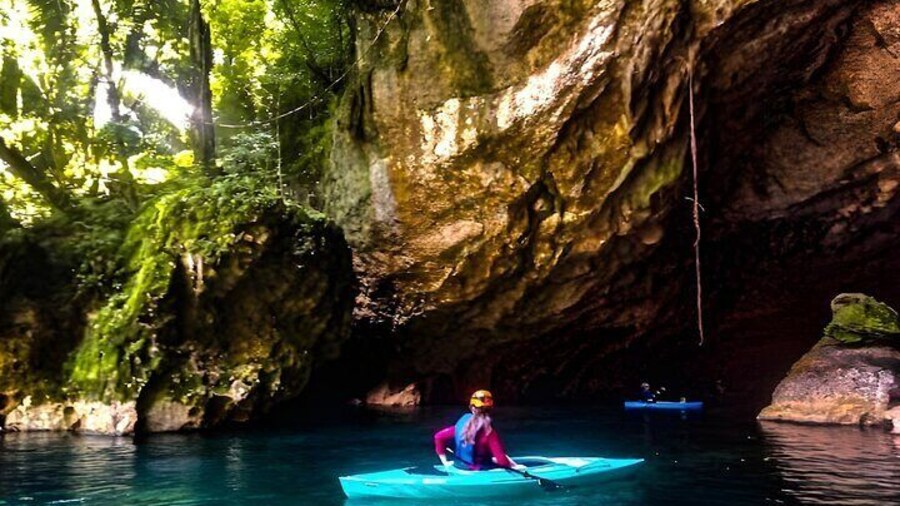 The longest Cave kayaking adventure in the entire country of Belize at approximately 7 miles in length.