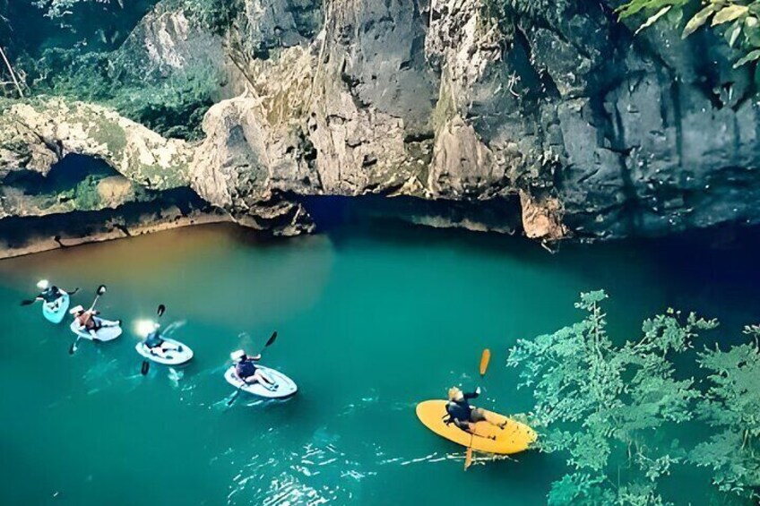 The longest Cave kayaking adventure in the entire country of Belize at approximately 7 miles in length.