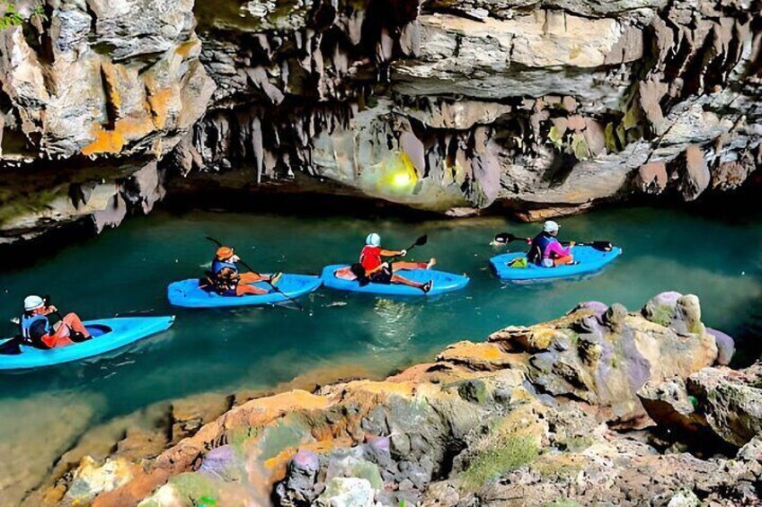 The longest Cave kayaking adventure in the entire country of Belize at approximately 7 miles in length.