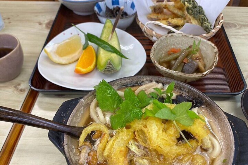 Tempura set menu and Udon.