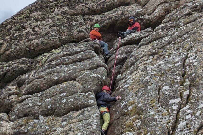 Shared Climbing Experience in Dartmoor