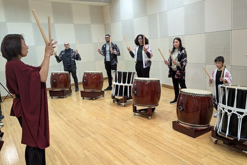Feel the beat with traditional Japanese drums.