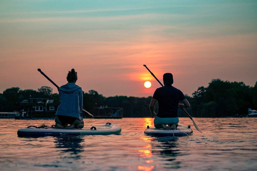 Picture 2 for Activity Berlin: SUP Sunset Tour to the Molecule Man