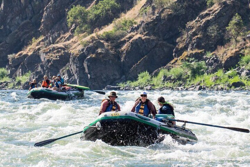 4 Day Whitewater Rafting on the Lower Salmon with Wine and Food