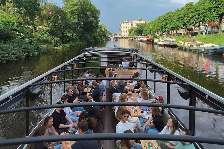 Groningen Terrace Boat Tour Experience with a Cozy Bar: 1 hour