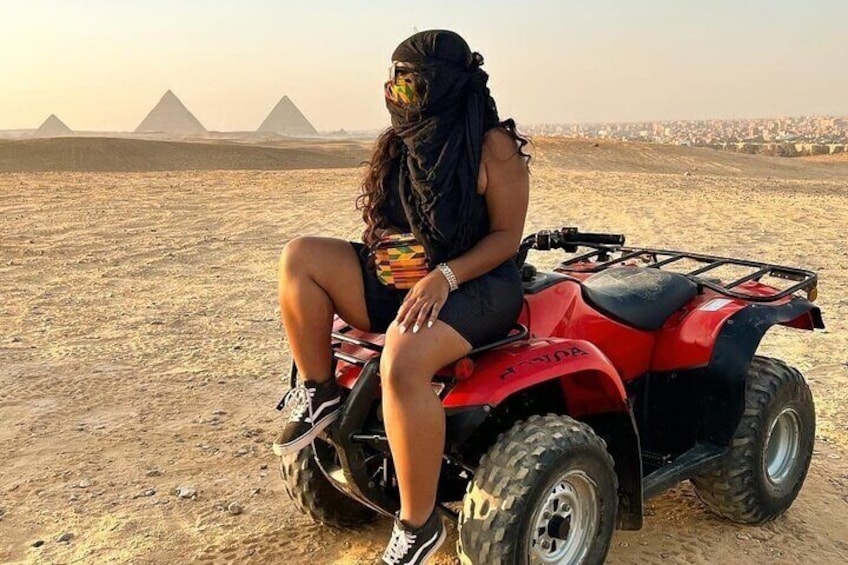 Private Hunting Sunset Over The Pyramids With A Quad Bike Ride 