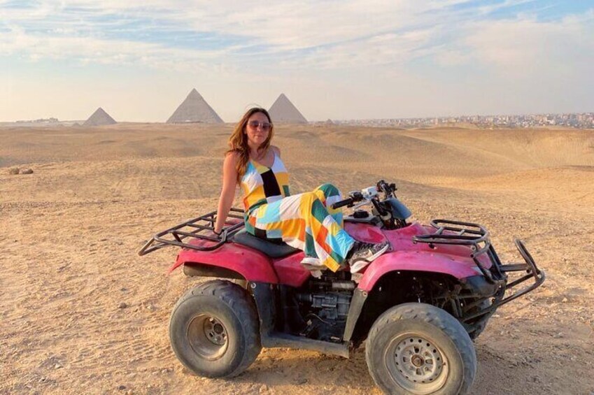 Private Hunting Sunset Over The Pyramids With A Quad Bike Ride 