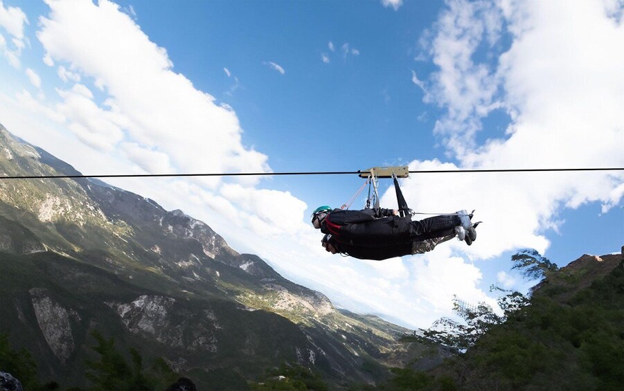 Picture 1 for Activity Rocca Massima: Flying in the Sky Zipline Experience