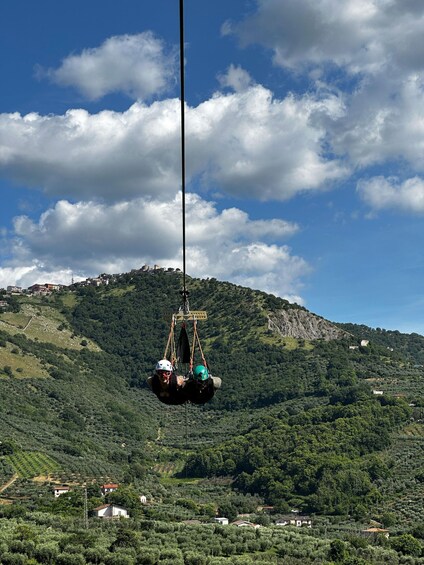 Picture 3 for Activity Rocca Massima: Flying in the Sky Zipline Experience