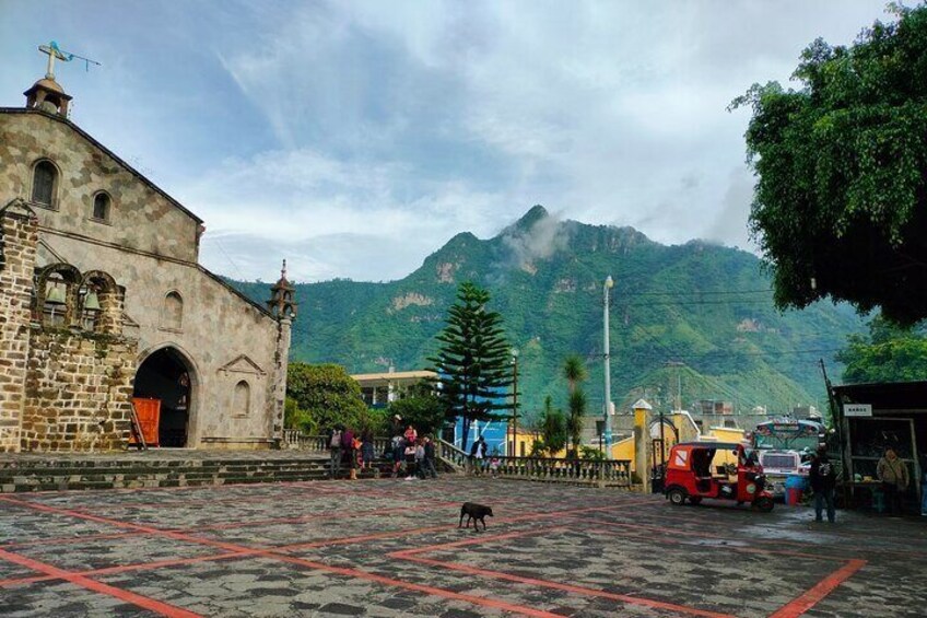 Catholic Church and the Mayan Face Mountain 