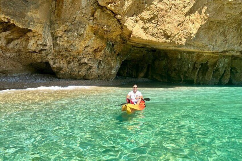 Javea Kayak Route Guided Excursion Cala Granadella