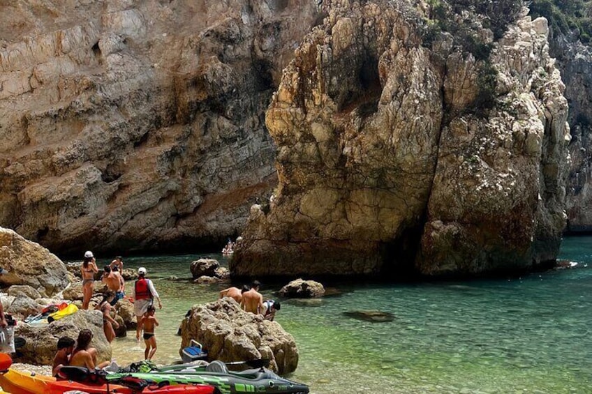 Javea Kayak Route Guided Excursion Cala Granadella