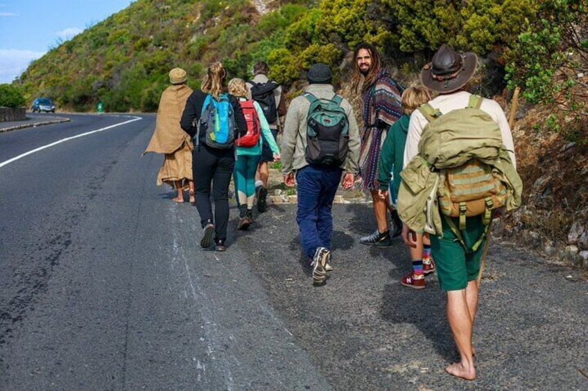 Nothing like a bare foot hike along the amazing Muizenberg Mountain