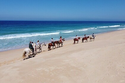 Horseback riding on Melides Beach