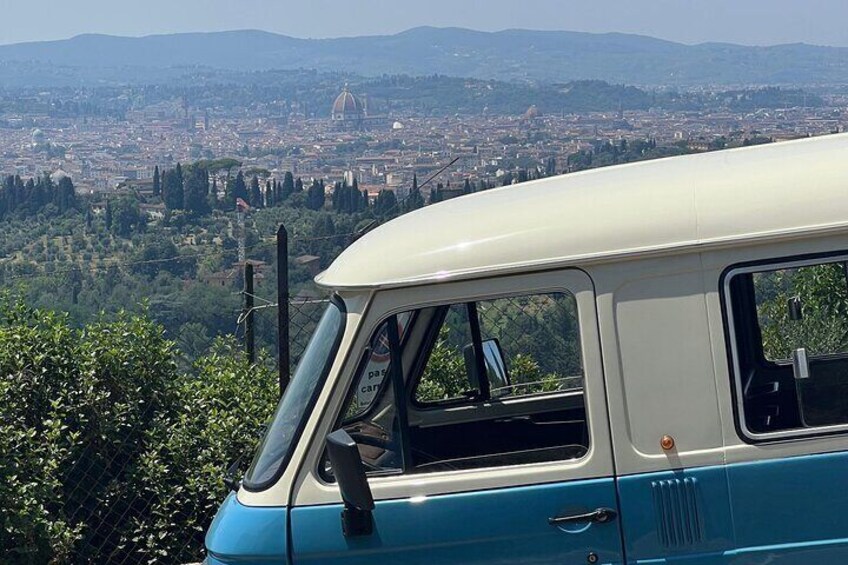 Panorama Florence's Scenic Views on a Vintage Van Tour