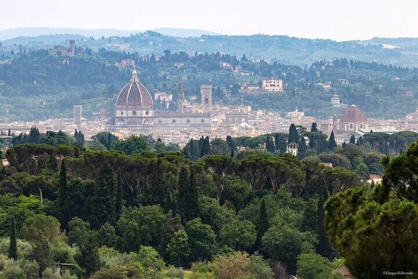 Panorama Florence's Scenic Views on a Vintage Van Tour