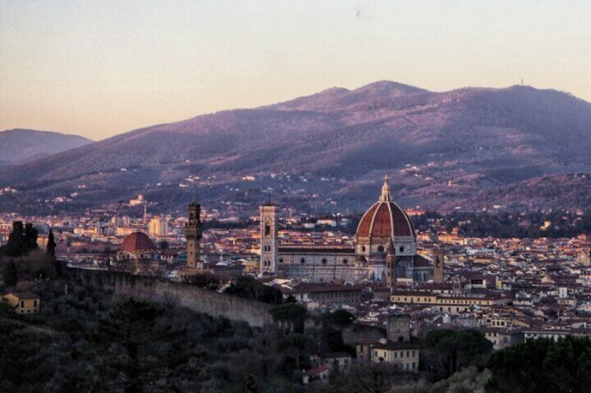 Panorama Florence's Scenic Views on a Vintage Van Tour