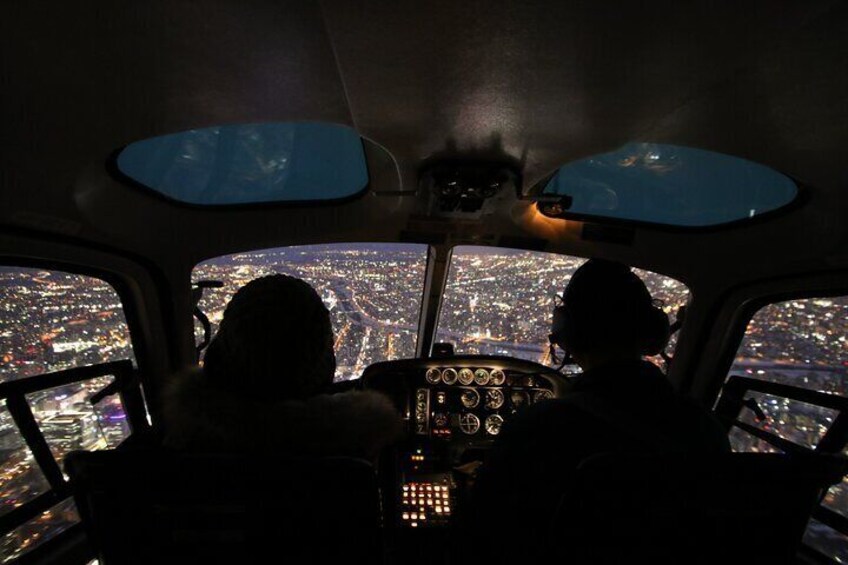 Private Helicopter Night Tour in Sapporo City