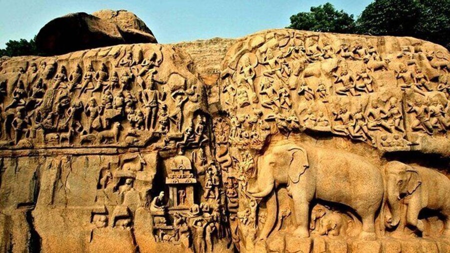 From Pondicherry: Day Tour to Mahabalipuram and Kanchipuram