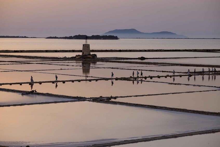 Picture 1 for Activity Marsala: Guided Salt Pans Walk Tour with Windmill Visit