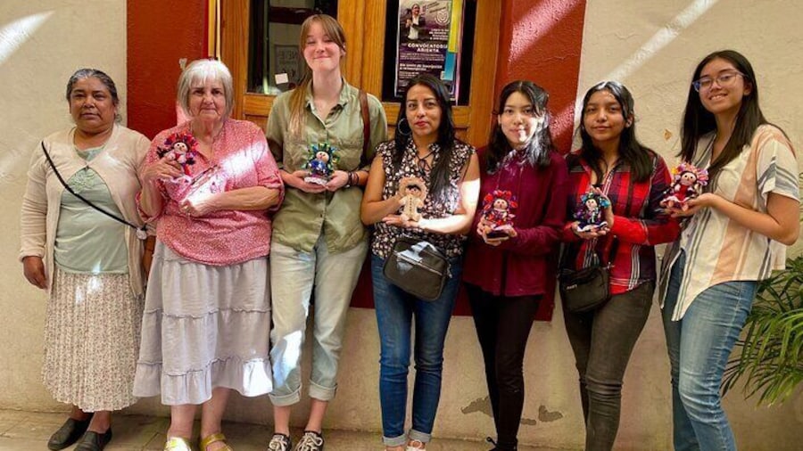 The group showing off their hard work!