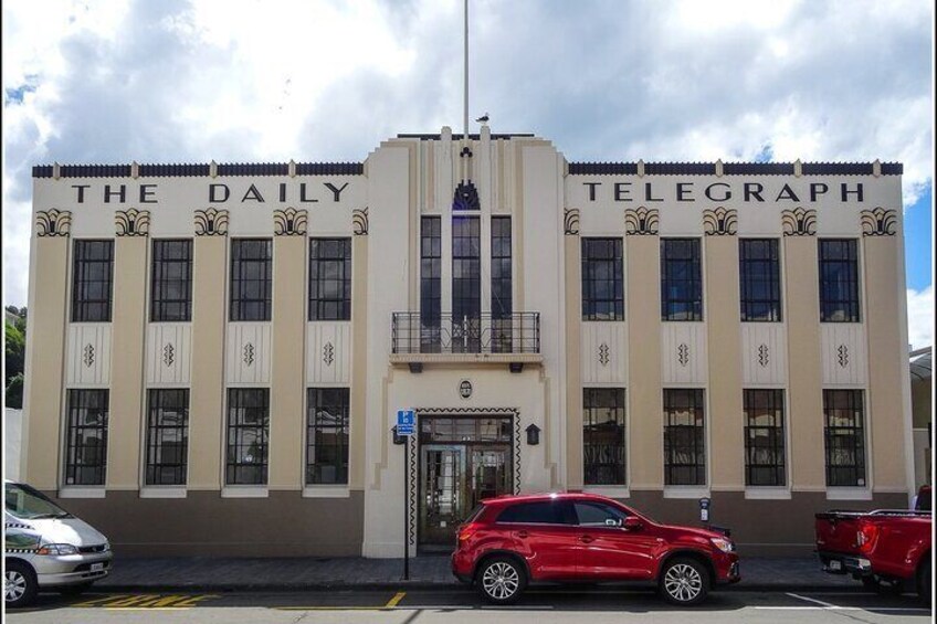 The Daily Telegraph building in the centre of Napier, one of 140 Art Deco buildings