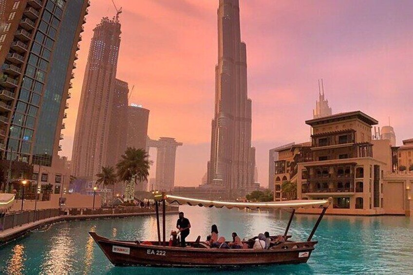 Dubai Fountain Show Traditional Boat Lake Ride Ticket